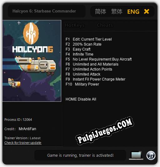 Halcyon 6: Starbase Commander: Trainer +10 [v1.3]