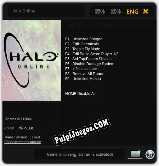 Entrenador liberado a Halo Online [v1.0.3]