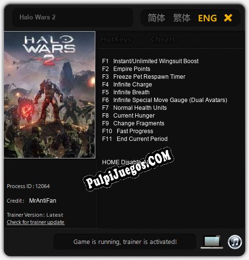 Halo Wars 2: Trainer +11 [v1.4]