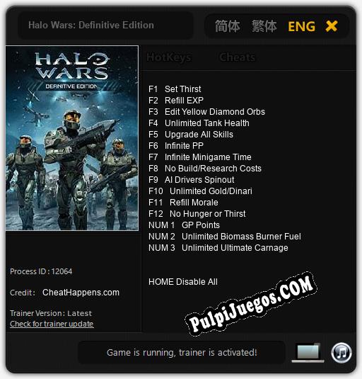 Halo Wars: Definitive Edition: Trainer +15 [v1.8]