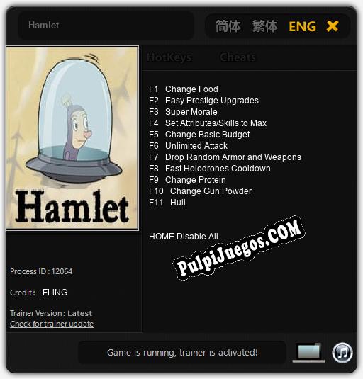 Hamlet: Treinador (V1.0.12)