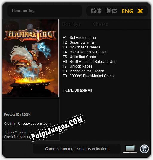 Hammerting: Treinador (V1.0.59)