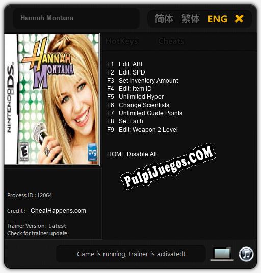 Hannah Montana: Trainer +9 [v1.3]