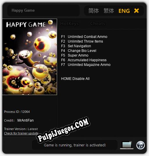 Happy Game: Cheats, Trainer +7 [MrAntiFan]