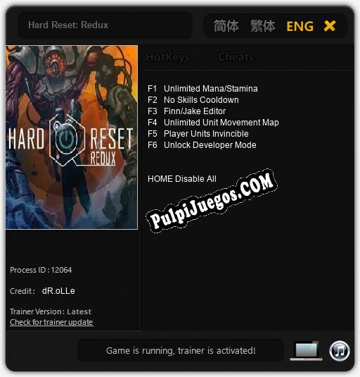 Hard Reset: Redux: Trainer +6 [v1.2]