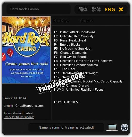 Hard Rock Casino: Cheats, Trainer +15 [CheatHappens.com]