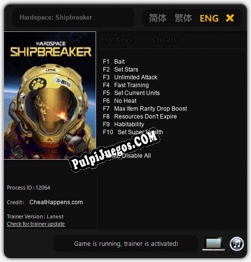 Hardspace: Shipbreaker: Cheats, Trainer +10 [CheatHappens.com]