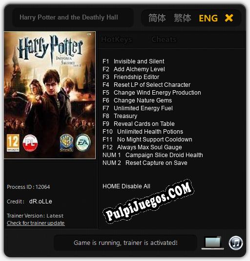 Harry Potter and the Deathly Hallows Part 2: Trainer +14 [v1.4]