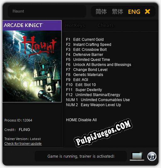 Haunt: Cheats, Trainer +14 [FLiNG]