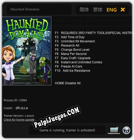 Haunted Domains: Treinador (V1.0.93)