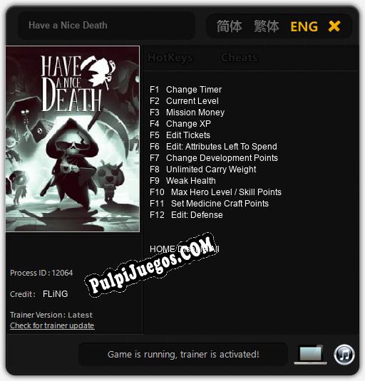 Have a Nice Death: Trainer +12 [v1.5]