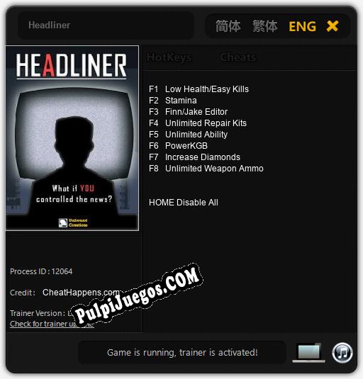 Entrenador liberado a Headliner [v1.0.4]