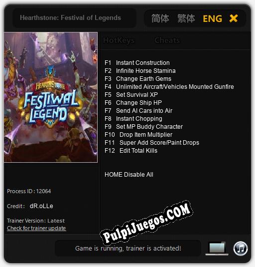 Hearthstone: Festival of Legends: Cheats, Trainer +12 [dR.oLLe]