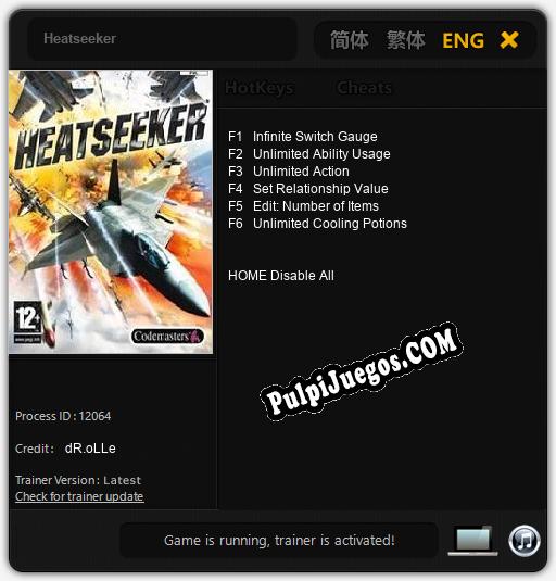 Heatseeker: Treinador (V1.0.76)