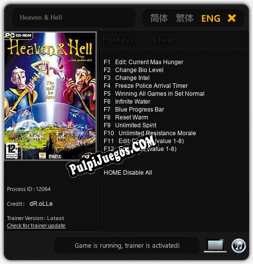 Heaven & Hell: Trainer +12 [v1.2]