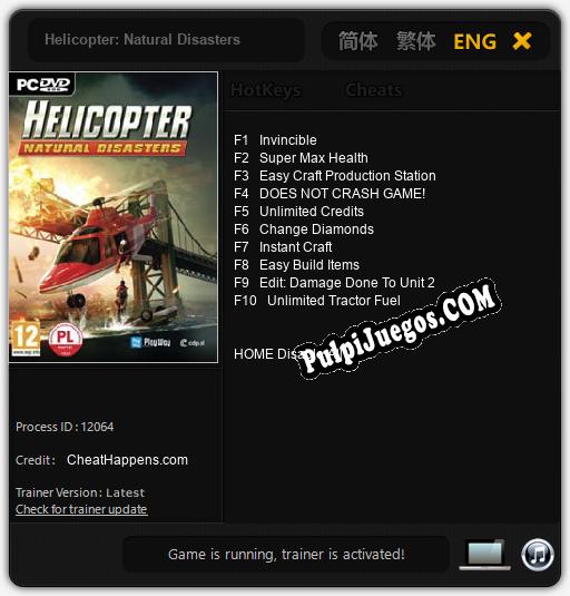 Entrenador liberado a Helicopter: Natural Disasters [v1.0.1]