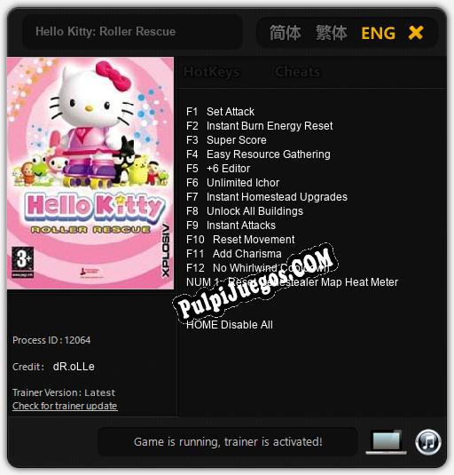 Hello Kitty: Roller Rescue: Cheats, Trainer +13 [dR.oLLe]