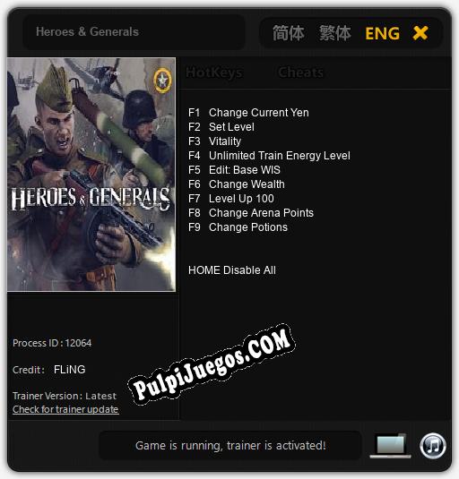 Heroes & Generals: Cheats, Trainer +9 [FLiNG]