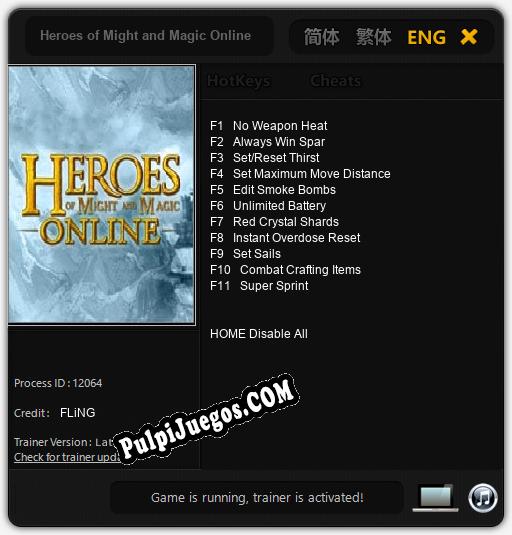 Heroes of Might and Magic Online: Trainer +11 [v1.4]