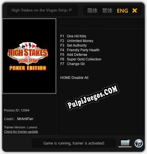 Entrenador liberado a High Stakes on the Vegas Strip: Poker Edition [v1.0.1]