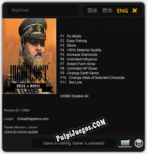 HighFleet: Trainer +11 [v1.2]