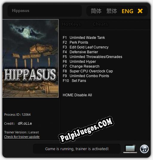 Hippasus: Trainer +10 [v1.8]