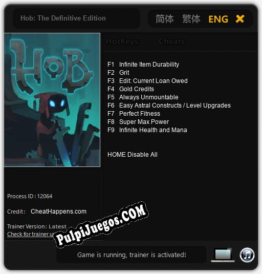 Hob: The Definitive Edition: Trainer +9 [v1.7]