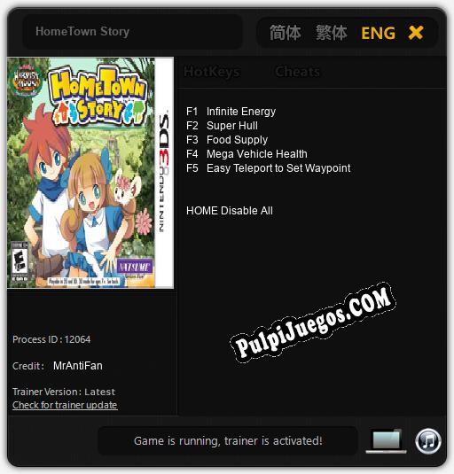 HomeTown Story: Trainer +5 [v1.2]