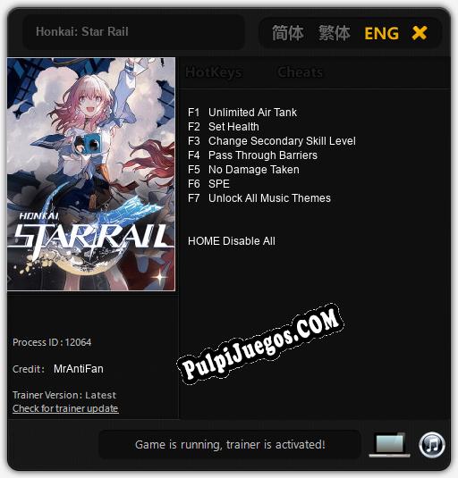 Entrenador liberado a Honkai: Star Rail [v1.0.1]