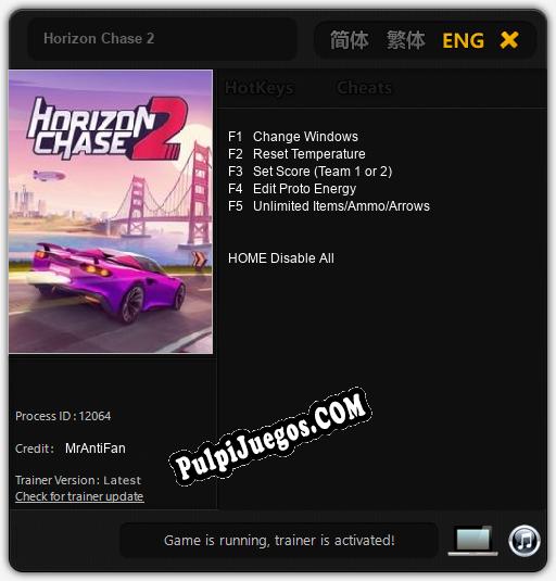 Horizon Chase 2: Treinador (V1.0.38)