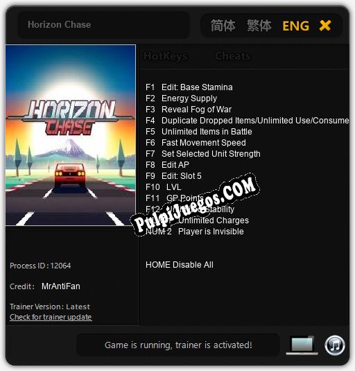 Horizon Chase: Treinador (V1.0.3)