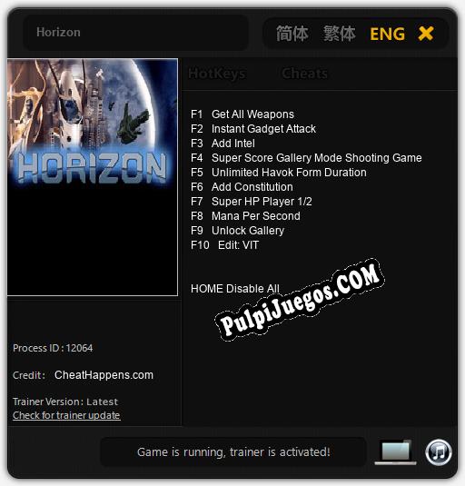 Entrenador liberado a Horizon [v1.0.5]