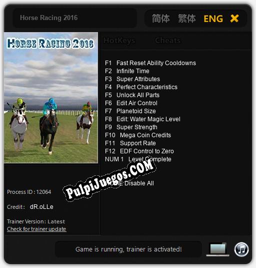 Horse Racing 2016: Trainer +13 [v1.9]