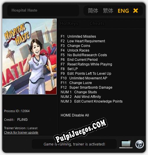 Entrenador liberado a Hospital Haste [v1.0.1]