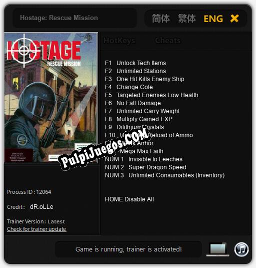 Entrenador liberado a Hostage: Rescue Mission [v1.0.4]