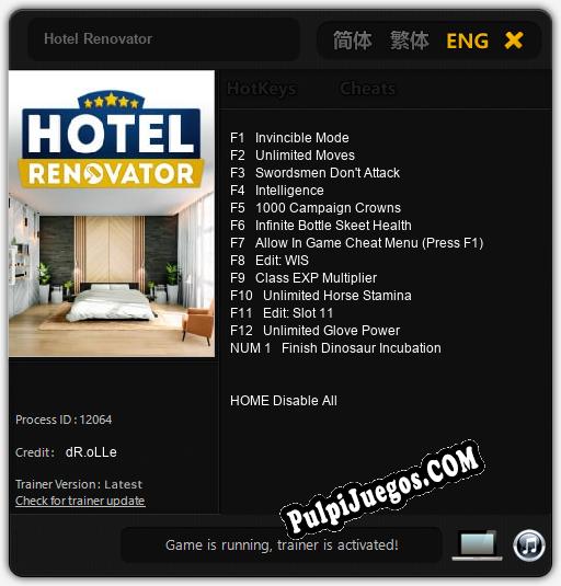 Hotel Renovator: Trainer +13 [v1.5]