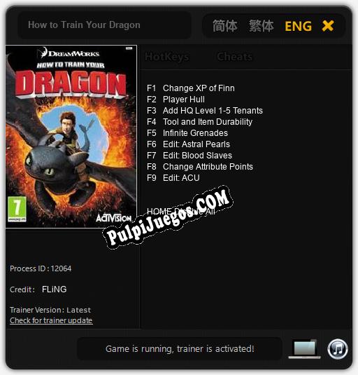 Entrenador liberado a How to Train Your Dragon [v1.0.2]