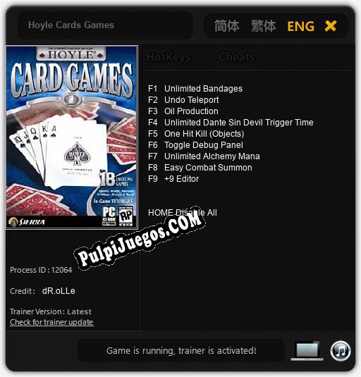 Hoyle Cards Games: Treinador (V1.0.68)