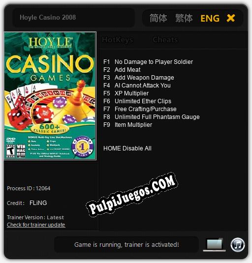 Hoyle Casino 2008: Treinador (V1.0.73)