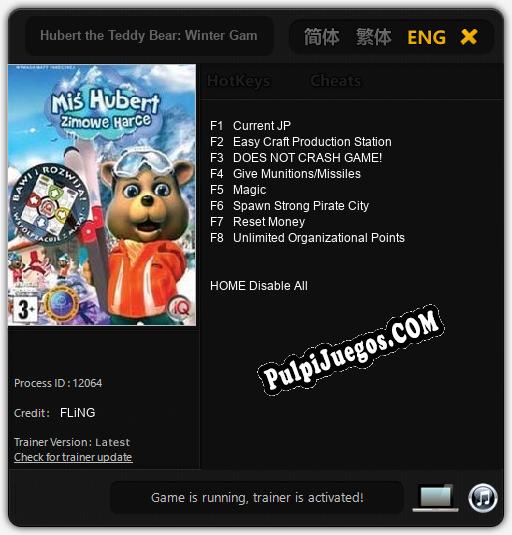 Entrenador liberado a Hubert the Teddy Bear: Winter Games [v1.0.5]