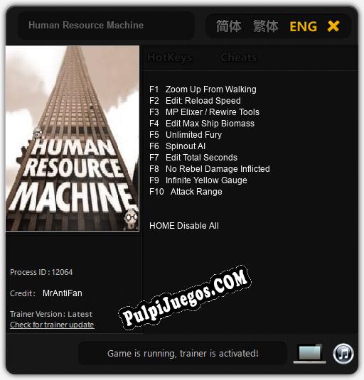 Entrenador liberado a Human Resource Machine [v1.0.4]