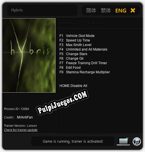 Entrenador liberado a Hybris [v1.0.7]