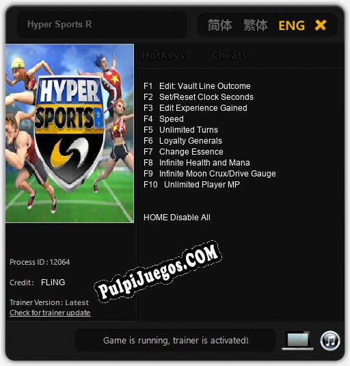 Hyper Sports R: Cheats, Trainer +10 [FLiNG]