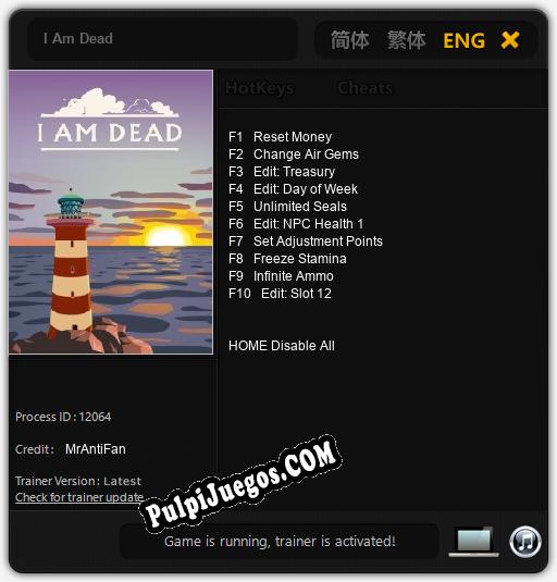 I Am Dead: Trainer +10 [v1.5]