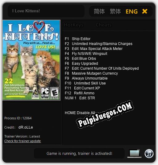 I Love Kittens!: Cheats, Trainer +13 [dR.oLLe]