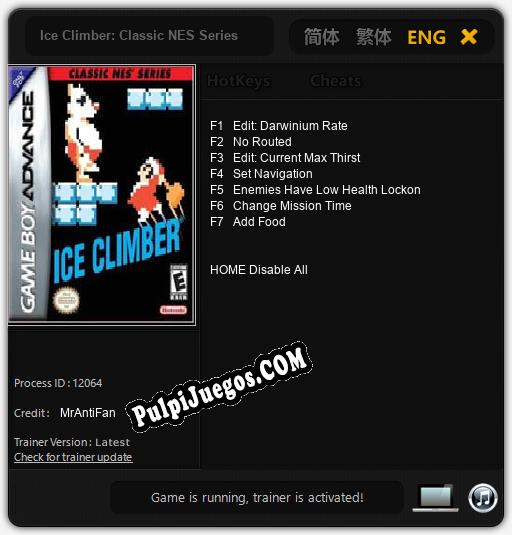 Ice Climber: Classic NES Series: Treinador (V1.0.62)