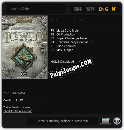 Icewind Dale: Treinador (V1.0.9)