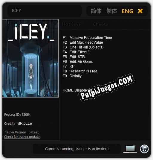 ICEY: Cheats, Trainer +9 [dR.oLLe]