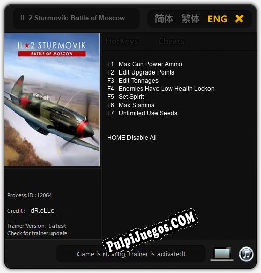 IL-2 Sturmovik: Battle of Moscow: Treinador (V1.0.20)