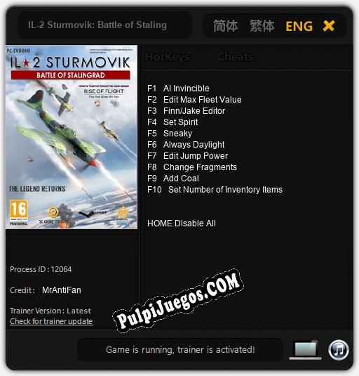 Entrenador liberado a IL-2 Sturmovik: Battle of Stalingrad [v1.0.4]